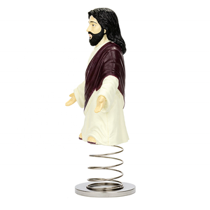 Figuras de cabezones religiosos de resina personalizadas, diseño de Jesús pintado a mano para adorno de coche y decoración del hogar - Product Image 3