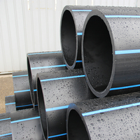 Tuyau en PEHD PE100 pour système de distribution d'eau, tuyau en plastique haute pression pour projets d'infrastructure et transport de fluides