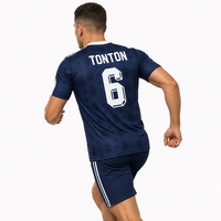 Maßgeschneidertes Boxy Fit Kurzarm-Strick-T-Shirt mit Überschnittener Schulter und Mesh für Fußball 2027 Match Design mit Ihrem Teamnamen und Logo Fan-Trikot