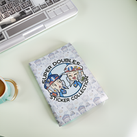 Wiederverwendbares katholisches Stickerbuch für Kinder mit Goldfolienprägung auf dem Einband und Tasche zur Aufbewahrung von Aufklebern