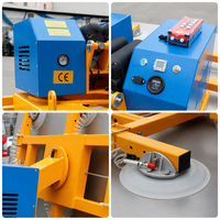 Lève-chargeur à vide monté sur chariot élévateur de 600 kg pour dalles de marbre, tôles et verre, lève-chargeur rotatif personnalisé