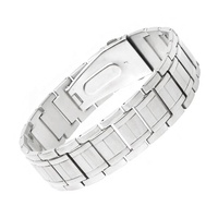 Pulsera Cuántica de Salud con Iones Negativos para Hombre, de Acero Inoxidable, con Correa Ajustable, Joyería Magnética para el Cuidado de la Salud y Alivio del Dolor