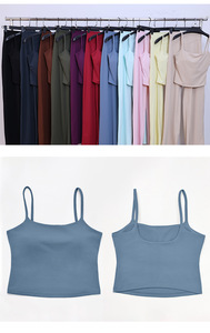 Chaleco <span class=keywords><strong>de</strong></span> Yoga sin Mangas para Mujer, Tela Cepillada con Sensación <span class=keywords><strong>de</strong></span> Segunda Piel, Transpirable, Ajustado, Deportivo - Product Image 5