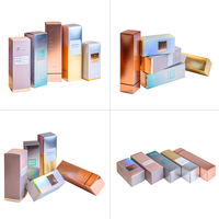 Carpeta de Embalaje Cosmético de Papel de Alta Gama con Materiales Reciclados, Logotipo Personalizado con Grabado en Relieve y Lámina Dorada, Laminación Mate y Forro de Esponja