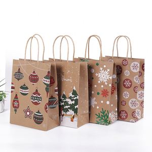 Factory Wholesale Recyclable Multiple Colors Christmas Kraft Shopping Ornament <b>Paper</b> Bags - Product Image 5