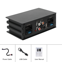 Podofo Android DSP Amplificateur Voiture Stéréo Audio DSP 4 Canaux Amplificateur de Son Mobile APP Contrôle Musique USB Lecture