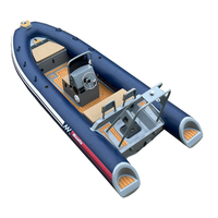 Bateau gonflable RHIB 480 à coque en aluminium de 16 pieds et 8 capacités à vendre