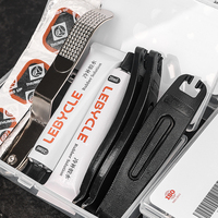 LEBYCLE Kit de Parches para Neumáticos de Bicicleta Caja de Parches con Pegamento para Tubo Interior Reparación Rápida Ciclismo Fuerte Adhesión Herramientas Portátiles