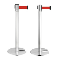 Barrière de contrôle de foule rétractable de haute qualité, double, pour concert, barrière de circulation en plastique, support de garde-corps