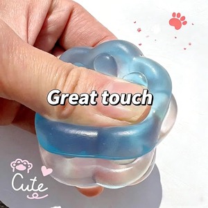 Crystal Cat Paws <b>Mochi</b> Squishy <b>Toys</b> Mini Kawaii Bulk Squeeze <b>Toys</b> for Kids' Party Promotional Stress-relieving <b>Toys</b> - Product Image 2
