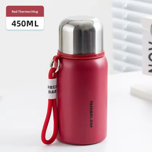 Nouvelle gourde isotherme en acier inoxydable 316 pour 2026, bouteille d'eau de sport pour enfants, mini-gourde ventrue pour femmes (thé) - Product Image 3