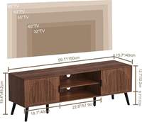 Meuble TV Moderne en Gros, Console Multimédia Élégante, Meuble de Salon Écologique avec Grand Espace de Rangement