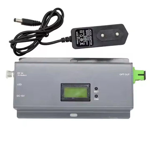 CATV Optical FTTH Mini Transmitter 1550/1310nm AGC With SC/APC Connector RF Input With LCD Display