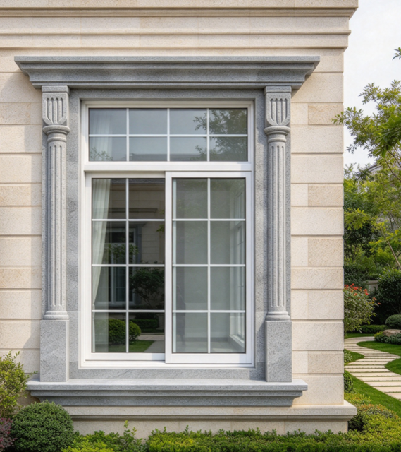 Customized Marble Stone Commercial Window Frames