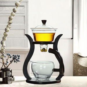 Classico Set <span class=keywords><strong>da</strong></span> <span class=keywords><strong>collezione</strong></span> per tè Kungfu <span class=keywords><strong>da</strong></span> 350ML teiera in vetro resistente al calore con infusore automatico accessori per tè pigro Set <span class=keywords><strong>da</strong></span> tè <span class=keywords><strong>da</strong></span> caffè - Product Image 1