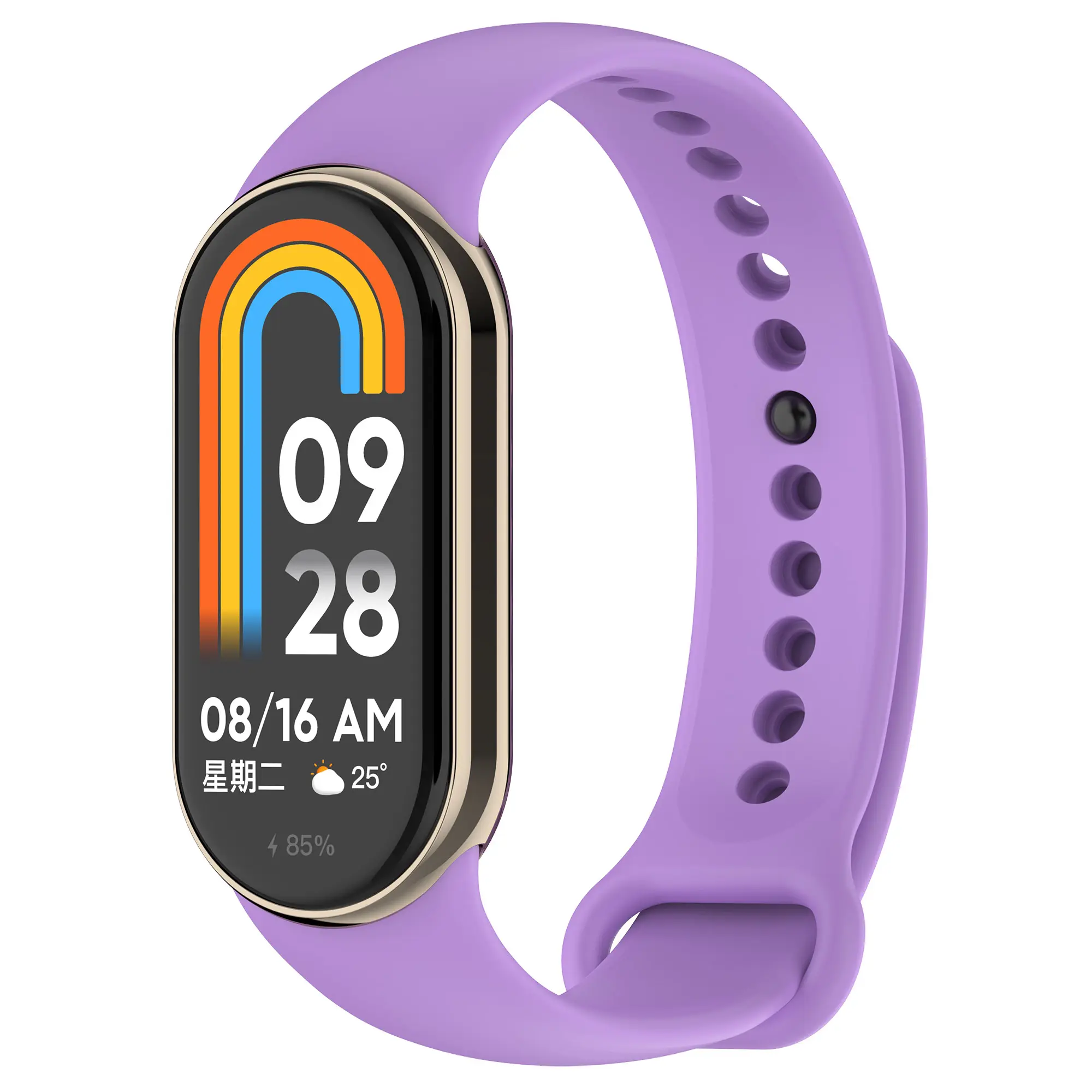 Xiaomi Watch8クイックリリーススマートウォッチベルトスタイル用の金属コネクタ付きラバーウォッチストラップ付きクラシックシリコンリストバンド