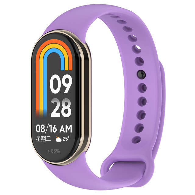 Classic Silicone Wristbands with Metal Connector Rubber Watch Strap for Xiaomi Watch 8 Quick Release Sport Smart Watch Belt