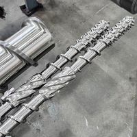 Vis et cylindre bimétalliques de haute qualité pour l'extrusion/le recyclage des matériaux plastiques usagés