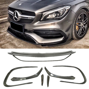 Lame de pare-choc avant en fibre de carbone, accessoire pour voiture, <span class=keywords><strong>Mercedes</strong></span> W117 Fin, CLA45, 2016 — 2019 - Product Image 2