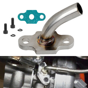 Tubo de drenaje del turbocompresor, brida de acero inoxidable de 14 mm para reparación y reemplazo - Product Image 4