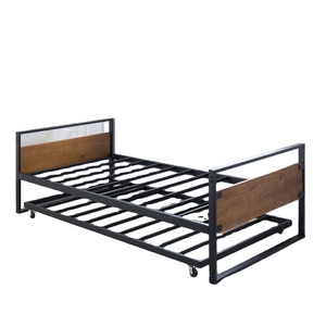 Twin Văng Và Trundle Khung Set/Thép Cao Cấp Đá Đen Hỗ Trợ/Văng Và Cuộn Ra Trundle Giường - Product Image 1
