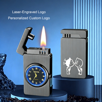 Briquet multifonctionnel YN à commande vocale, véritable flamme nue, design style montre, cadeau d'affaires pour hommes