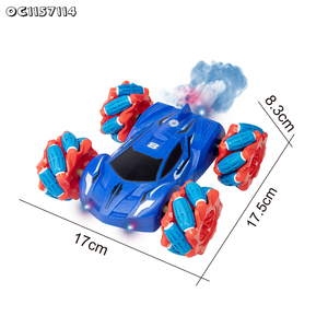 Coches de acrobacias <span class=keywords><strong>RC</strong></span> de lujo con luces, baratos al por mayor, juguetes de control remoto con función de pulverización de niebla para niños - Product Image 5