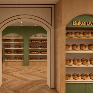 Design d'Interni per Panetterie e Pasticcerie - Servizio di Ristrutturazione Personalizzata per Caffetterie Commerciali (Decorazione Moderna per Negozi di Panetteria) - Product Image 4