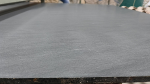 Superficie in pelle carabina Grey quarzite grandi lastre, quarzite brasiliana tavolo da pranzo nero, <span class=keywords><strong>lastra</strong></span> di <span class=keywords><strong>pietra</strong></span> <span class=keywords><strong>ollare</strong></span> in pelle nera - Product Image 6