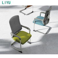 Chaise de bureau exécutive ergonomique moderne en maille Liyu Furniture, chaise de bureau pivotante contemporaine réglable en hauteur