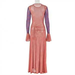Wholesale <strong>2026</strong> <strong>Fashion</strong> Women Clothes Club <strong>Wear</strong> Digital Printed Stylish Long Sleeve Dress - Product Image 5