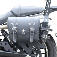 Kit d'accessoires moto noir amélioré TORST QJMOTOR Flash 350 : barres anti-chute, dossier arrière et porte-bagages
