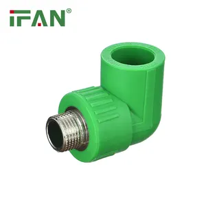 IFAN tùy chỉnh Bán buôn phụ kiện đường ống nữ nam đồng thau PPR phù hợp khuỷu tay cho kết nối đường ống nước