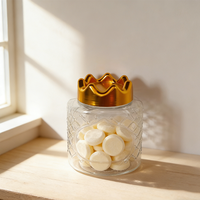Pot en plastique PET rond pour biscuits, en-cas et aliments, emballage alimentaire en PET