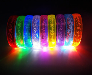 Kỳ nghỉ sự kiện chiếu sáng <span class=keywords><strong>LED</strong></span> Dây đeo cổ tay dạ quang buổi hòa nhạc Vòng đeo tay cho Đảng mới lạ cho kỳ nghỉ bên Nguồn cung cấp - Product Image 5