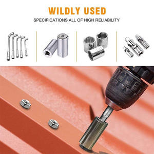 Image Hex Shank To Square <b>Adapter</b> <b>Socket</b> <b>Drill</b> Connector Extended Power Wrench <b>Adapter</b> HSS Metal - Product Image 4