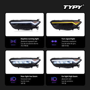 Conjunto de faros delanteros para Accord de 11.ª generación 2023-2025; Lente LED estilo Insignia inspirada en Acura con intermitentes secuenciales - Product Image 4