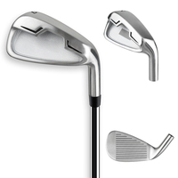 Fers de golf en fonte OEM à prix d'usine pour droitiers, têtes de fers de golf personnalisables avec logo, wedges de golf
