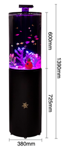 Tanque de peces de acuario para Navidad Venta directa de fábrica Estilo moderno Tanque de peces cilíndrico de pie Acuario Tanque de medusas - Product Image 5