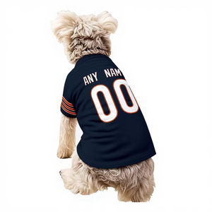 Fishprincess personalizado futebol rugby uniforme cão t-shirt jersey pet esporte cão jersey traje pet roupas - Product Image 2