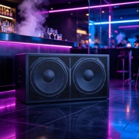 Système de Subwoofer Actif Professionnel Robuste pour Grandes Salles de Spectacle, 4000W de Puissance de Pointe, 140dB SPL, Double Haut-Parleur de 18 Pouces, Contrôle Réseau RJ45, Vente en Gros