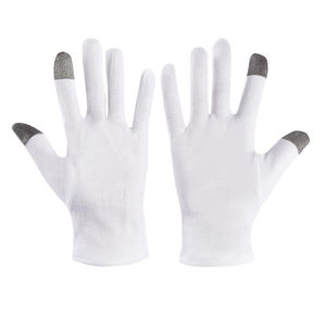 Venta al por mayor blanco lavable guantes de algodón estirables para niños manos secas eczema hidratante cosmético Skin Spa - Product Image 1