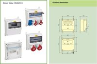 Boîtier combiné de prises multiprises industrielles étanches ABS OEM boîtier de distribution d'énergie