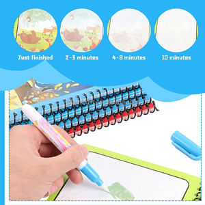 كتاب تلوين سحري للأطفال قابل لإعادة الاستخدام لتعليم الأطفال في وقت مبكر مع قلم ماء للأطفال - Product Image 3