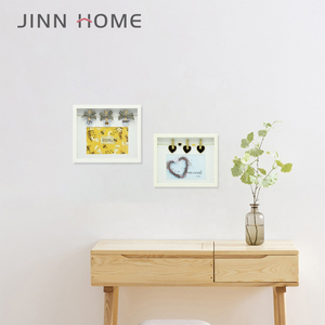 Jinn Home 4X6 Marco <span class=keywords><strong>de</strong></span> <span class=keywords><strong>fotos</strong></span> blanco mate Marco <span class=keywords><strong>de</strong></span> madera Clip <span class=keywords><strong>de</strong></span> corazón personalizado Imagen - Product Image 6