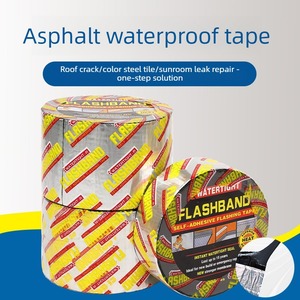 Cinta Asfáltica Autoadhesiva, Membrana de Betún Impermeable, Cinta Selladora Resistente a los Rayos UV y a la Intemperie para Reparación de Techos de Autocaravanas - Product Image 1