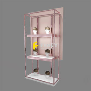 壁挂式头发假发展示架发廊展示家具 - Product Image 2