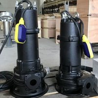 Pompe à eaux usées submersible anti-colmatage à double coupe pour fibres, débris, chiffons, lingettes, couches, avec broyeur MPE100-2M, 1 an, 1000 L/heure