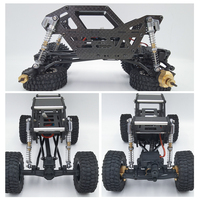Amortisseurs CNC en aluminium à huile M009066 avec réservoir d'huile auxiliaire, amortisseur réglable, pièces de mise à niveau pour mini-crawler RC 1/24