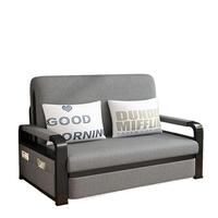 Sofá Cama Plegable Multifuncional Runwood con Estructura Metálica Moderna y Almacenamiento para Apartamento, Dormitorio, Hotel, Sala de Estar
